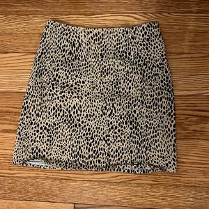Brandy Melville leopard print miniskirt